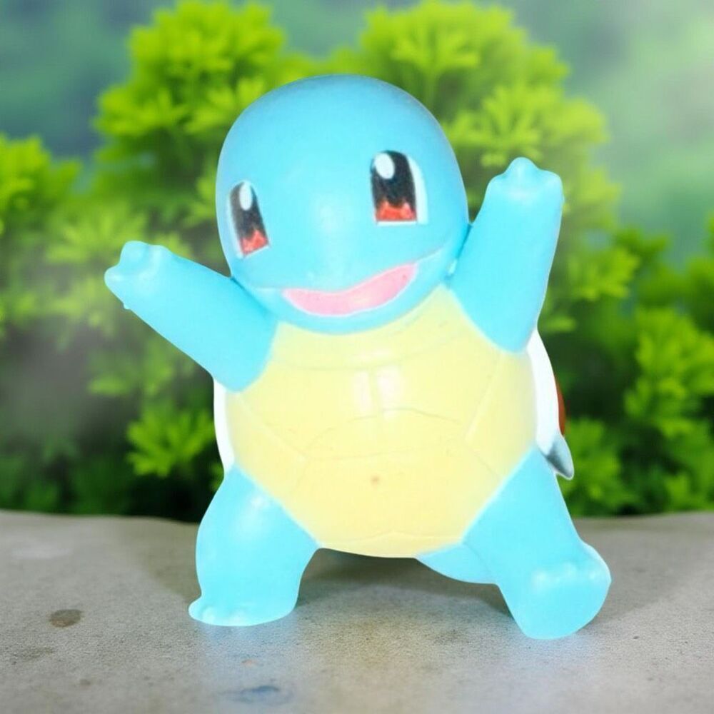 2021 Jazwares Squirtle Plastic PVC Pokémon Figure Nintendo 1.5” B4